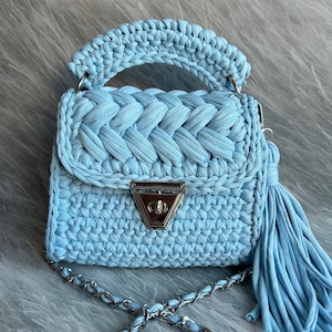 Bag/Handmade Bag/Hand Woven Bag/Crochet Bag/Knitted Bag/Beige Bag/Designer Bag/Luxury Bag/Shoulder Bag/Luxury Bag/Women's Bag