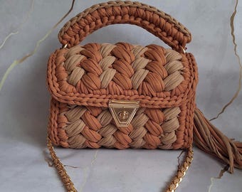 Bolsa multicolorida/bolsa feita à mão/bolsa de crochê/bolsa de tricô/bolsa colorida/bolsa preta/bolsa de grife/bolsa de luxo/bolsa de ombro/bolsa de luxo/bolsa feminina