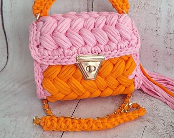 Wielokolorowa torba/Torba tkana ręcznie/Torba szydełkowa/Torba dzianinowa/Kolorowa torba/Czarna torba/Torba designerska/Luksusowa torba/Torba na ramię/Luksusowa torba/Torba damska