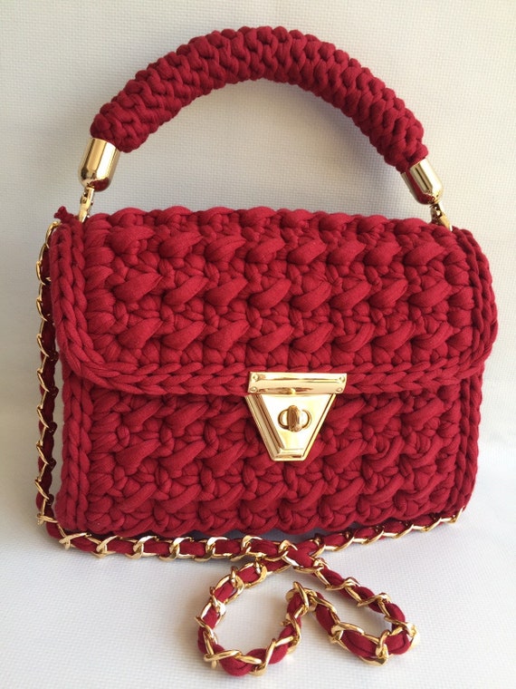 Bolso/Bolso hecho a mano/Bolso tejido a mano/Bolso de crochet