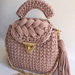 Tasche/Handgefertigte Tasche/Handgewebte Tasche/Häkeltasche/Stricktasche/Grüne Tasche/Designer Tasche/Frauentasche/Luxus Tasche/Schultertasche