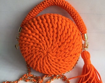 Multi Color Bag/Handmade Bag/Hand Woven Bag/Crochet Bag/Knitted Bag/Crossbody Purse/Designer Bag/Luxury Bag/Shoulder Bag/Women's Bag/Gifts