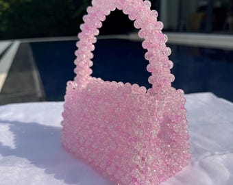 Bolsa de contas coloridas / Bolsa de contas de luxo / Bolsa de noite / Bolsa de contas / Bolsa de contas coloridas / Bolsa de contas femininas / Bolsa de ombro de contas