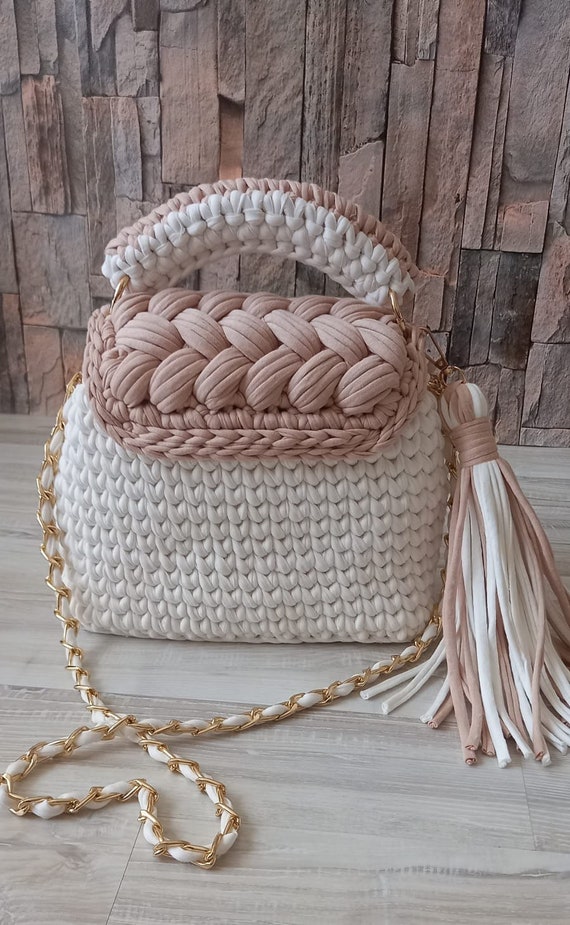 【Garments Fab】Crochet Tassel Mini Bag (IVORY) Garments Fab】Crochet Tassel Mini Bag (IVORY) Garments Fab