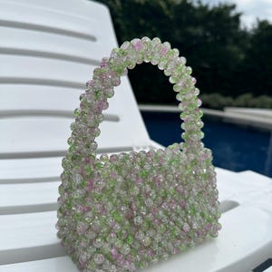 Colorful Beaded Bag / Luxury Bead Bag / Evening Bag / Beaded Purse / Colorful Beaded Bag / Women&#39;s Bead Bag / Bead Shoulders Bag
