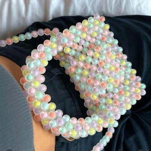 Colorful Beaded Bag / Luxury Bead Bag / Evening Bag / Beaded Purse / Colorful Beaded Bag / Women&#39;s Bead Bag / Bead Shoulders Bag