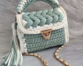Wielokolorowa torba/Torba tkana ręcznie/Torba szydełkowa/Torba dzianinowa/Kolorowa torba/Czarna torba/Torba designerska/Luksusowa torba/Torba na ramię/Luksusowa torba/Torba damska