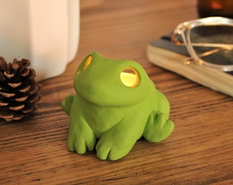 Frog Candle Holder | Tealight | Ceramic Animal | Cute Gift |