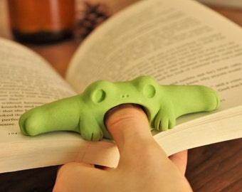 Frog Book Page Holder | Book Accessories | Reading Gift