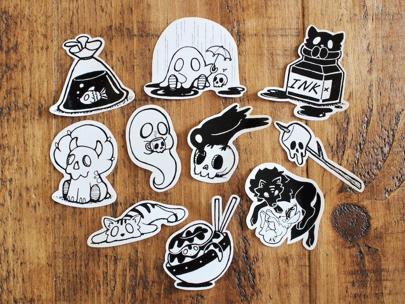 Custom Sticker Pack | Vinyl Waterproof Sticker | Gloss Finish | Cute ...