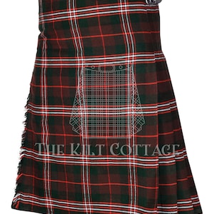 Scott Hunting Tartan Kilt scozzese da 8 yard per uomo - 16 Oz - Realizzato su misura - Tradizionale Kilt Highlander