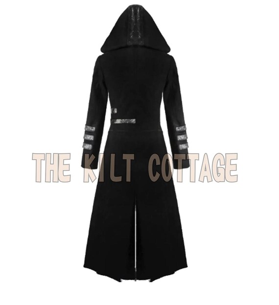 BLACK COTTON Gothic Scorpion Coat - Customize Handmade - Mens