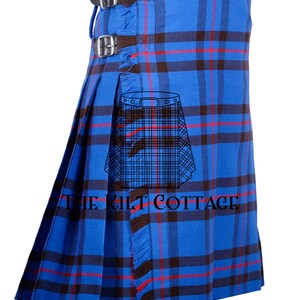 Kilt scozzese da uomo Elliot Modern Tartan da 8 yard - 16 Oz - Realizzato su misura - Kilt tradizionale Highlander