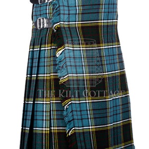 Anderson Tartan Kilt scozzese da 8 metri per uomo - Kilt sportivo leggero Highland Games - Kilt tradizionale Highlander - Dimensioni personalizzate