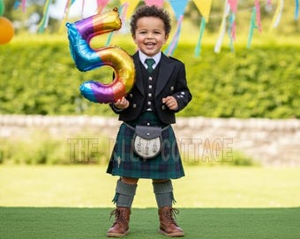 Scottish Tartan Kilts for Children - Child Traditional Tartan Handmade Kilt - Custom Made Outift For Youthwear - Events & Celebrations Gift