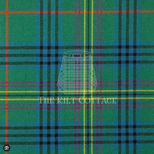 Kennedy Ancient Tartan- Homespun 100% Acrylic 16 oz Tartan Fabric -54 Inches Width -Running Yards- Kilt Making Fabric -Machine Washable