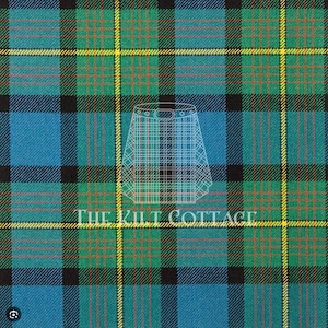 Muir Ancient Tartan -Homespun 100% Acrylic 16 oz Tartan Fabric - 54&quot; Width - Running Yards- Kilt Making Fabric - Machine Washable