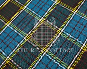 Angus-Ancient Tartan - Homespun 100% Acrylic 16 oz Tartan Fabric - 54 Inches Width - Running Yards - Kilt Making Fabric - Machine Washable