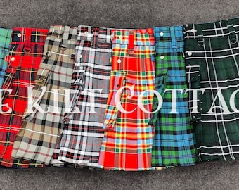 Kilt écossais - kilt utilitaire tartan traditionnel - kilt fait main - kilt utilitaire tartan du clan écossais - réalisé sur commande - tartan M à Z