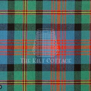 Logan Ancient Tartan - Homespun 100% Acrylic 16 oz Tartan Fabric -54 Inches Width -Running Yards- Kilt Making Fabric -Machine Washable