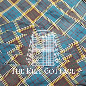 Anderson Tartan Fabric - 16 Oz Acrylic Scottish Tartan  - 54 Inches Width  - Machine Washable - By Running Yards - Upholstery Fabric