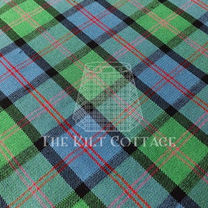 Macthomas Antiker Tartan - Homespun 100% Acryl 16 Unzen Tartan Stoff - 134 cm Breite - Laufmeter - Kilt Fabric - Maschinenwaschbar