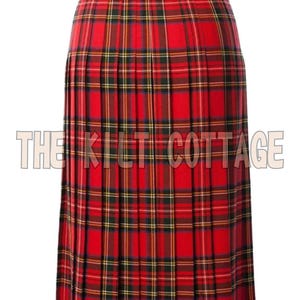 Scottish Tartan Maxi Skirt for Women - Ankle Length Hostess Skirt - Kilted Skirt - Floor Length Traditional Plaid Skirt - Made to Order