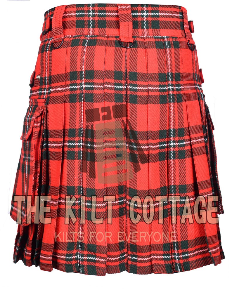 Kilt Feature Traditional Scottish Kilt - Macgregor Tartan Utility Kilt for Men ...