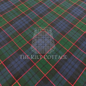 Fletcher Tartan- Homespun 100% Acrylic 16 oz Tartan Fabric -54 Inches Width -Running Yards- Kilt Making Fabric -Machine Washable