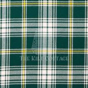 Saint Patrik Tartan -Homespun 100% Acrylic 16 oz Tartan Fabric - 54 Inches Width - Running Yards- Kilt Making Fabric -Machine Washable