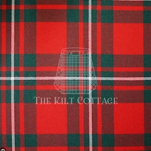 Macgregor Modern Tartan - Homespun 100% Acrylic 16 oz Tartan Fabric - 54 Inches Width - Running Yards- Kilt Making Fabric -Machine Washable