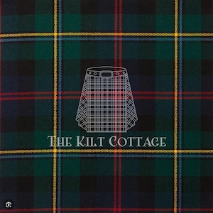 Malcolm Modern Tartan -Homespun 100% Acrylic 16 oz Tartan Fabric - 54&quot; Width - Running Yards- Kilt Making Fabric - Machine Washable