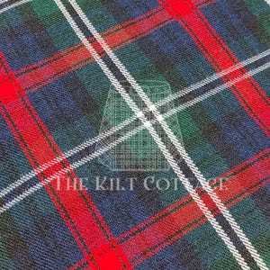 Sutherland Tartan -Homespun 100% Acrylic 16 oz Tartan Fabric - 54 Inches Width -Running Yards- Kilt Making Fabric -Machine Washable