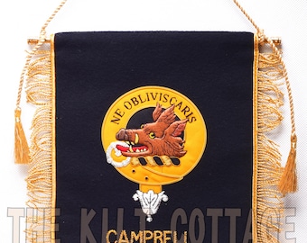 Klo Graphicscampbell Scottish Clan Vinyl Sticker Decal Tartan With Banner