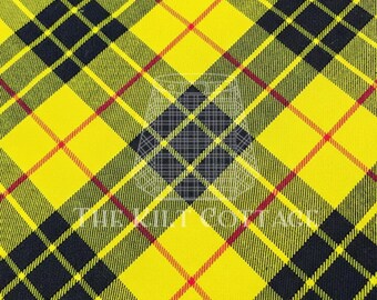 Macleod of Lewis Tartan - zelfgesponnen 100% acryl 16 oz Schotse ruit - 54" breed - lopende werven- kiltfabricage - machinewasbaar