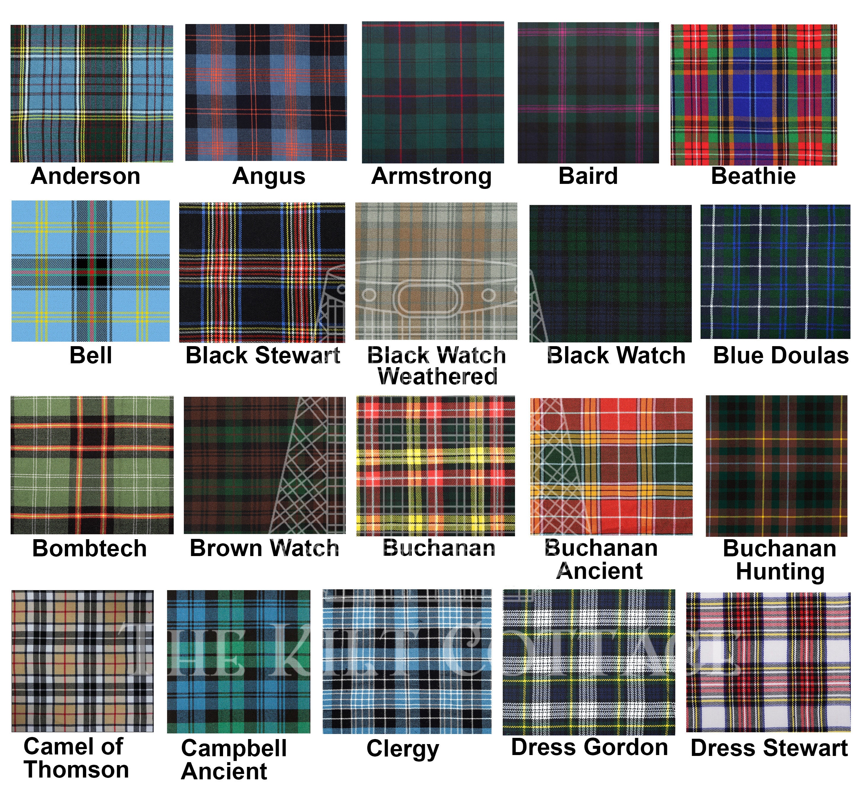 Kilt Flashes Tartan Grigio Granito | Prodotto In Scozia | Melville Kilts - Foto 3