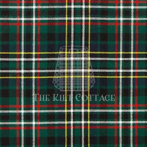 Scott Green Tartan -Homespun 100% Acrylic 16 oz Tartan Fabric - 54 Inches Width - Running Yards - Kilt Making Fabric - Machine Washable