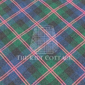 Macthomas Moderner Tartan - Homespun 100% Acryl 16 Unzen Tartan Stoff - 134 cm Breite - Laufmeter - Kilt Fabric - Maschinenwaschbar