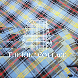 Bell Tartan Fabric - 16 Oz Acrylic Scottish Traditional Tartan - 54 Inches Width - Machine Washable - By Running Yards - Upholstery Fabric