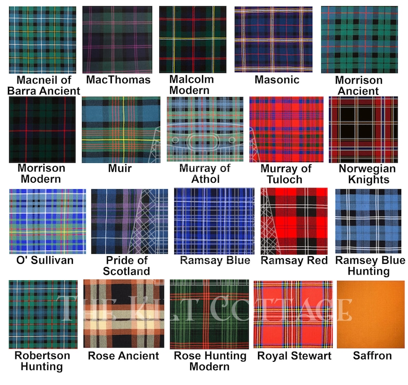 Kilt Écossais Tartan National Pour Homme 5 Yards 5 Pièces Tenue De