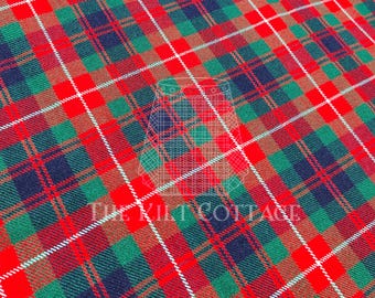 Fraser of Lovat Tartan- Homespun 100% Acrylic 16 oz Tartan Fabric -54 Inches Width -Running Yards- Kilt Making Fabric -Machine Washable