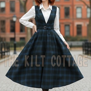 Fitted Plaid Dress - Etsy