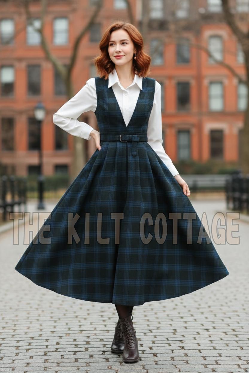 Tartan Pinafore - Etsy