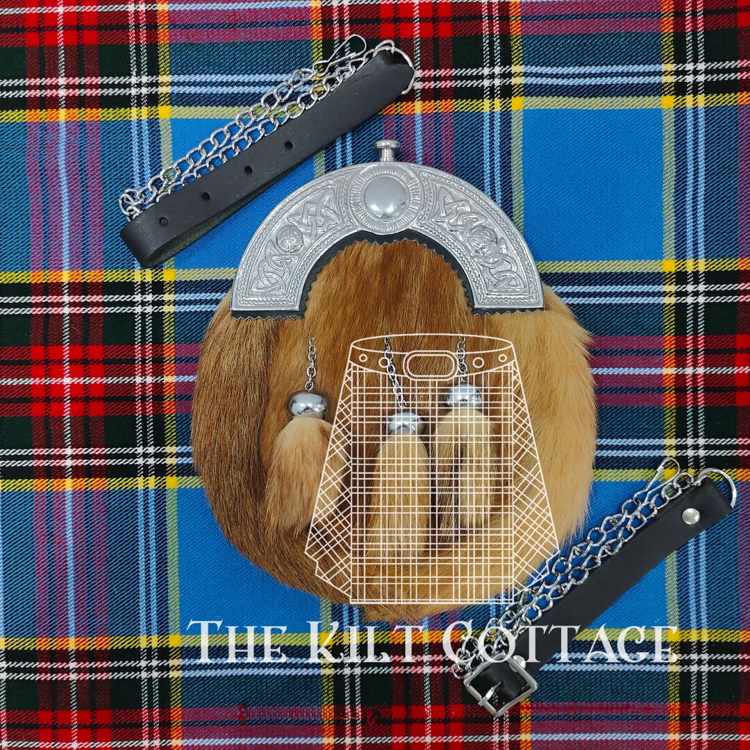 Set Tradizionale Scozzese Di Cornamuse, Kilt, Sciarpa E Sporran 1308 184835