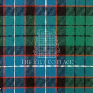 Hunter Ancient Tartan- Homespun 100% Acrylic 16 oz Tartan Fabric -54 Inches Width -Running Yards- Kilt Making Fabric -Machine Washable
