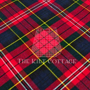 Macpherson Modern Tartan -Homespun 100% Acrylic 16 oz Tartan Fabric - 54" Width - Running Yards- Kilt Making Fabric - Machine Washable