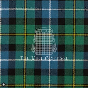 Macneil of Barra Ancient Tartan -Homespun 100% Acrylic 16 oz Tartan Fabric -54&quot; Width - Running Yards- Kilt Making Fabric -Machine Washable