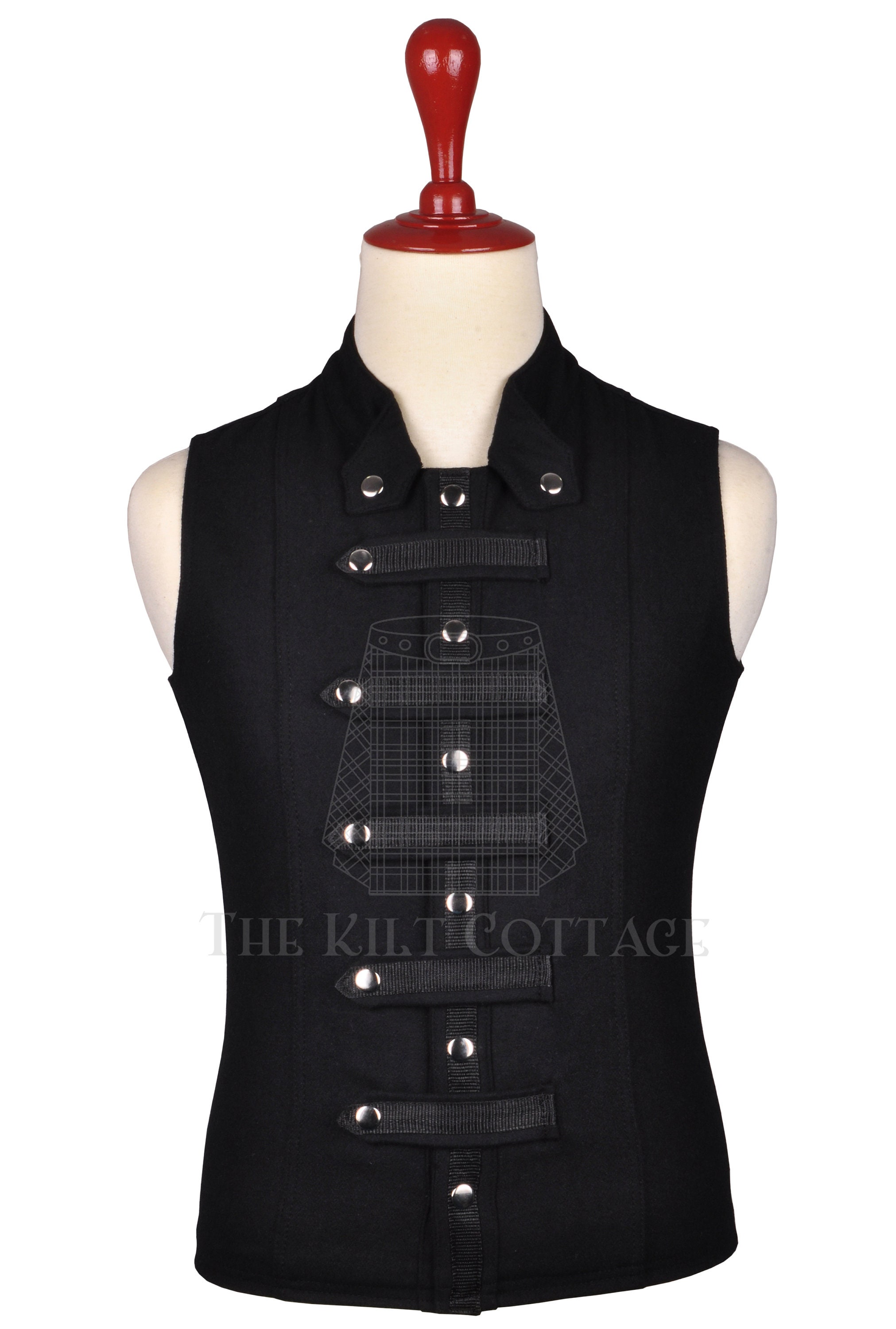 Utilty Goth Grey Watch Tartan Gothic Kilt Value Pack - Tartan Utility Kilt - Punk ...
