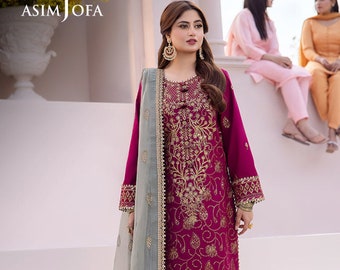 Asim Jofa Dhanak Rang Dresses Collection Pakistani Salwar Kameez Party Wear Dress Anarkali Dress Wedding Dress Indian Dress Salwar Kameez