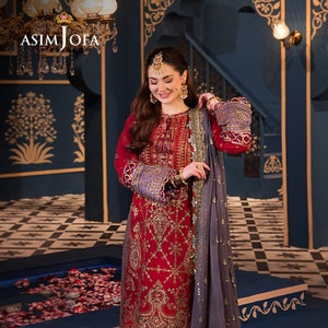 Asim Jofa Fasana-E-Ishq EID Luxury Lawn Collection Pakistani Dress Salwar Kameez Party Wear Dress Wedding Dress Indian Dress Gift For Her